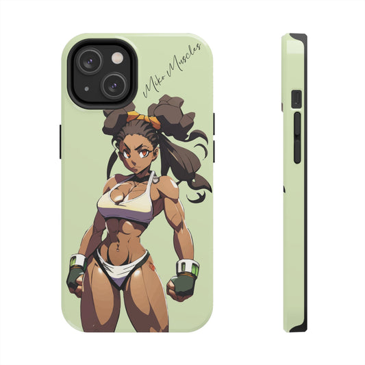ANIME GYM BAE iPhone Case Featuring Gym Bae Miko Muscles