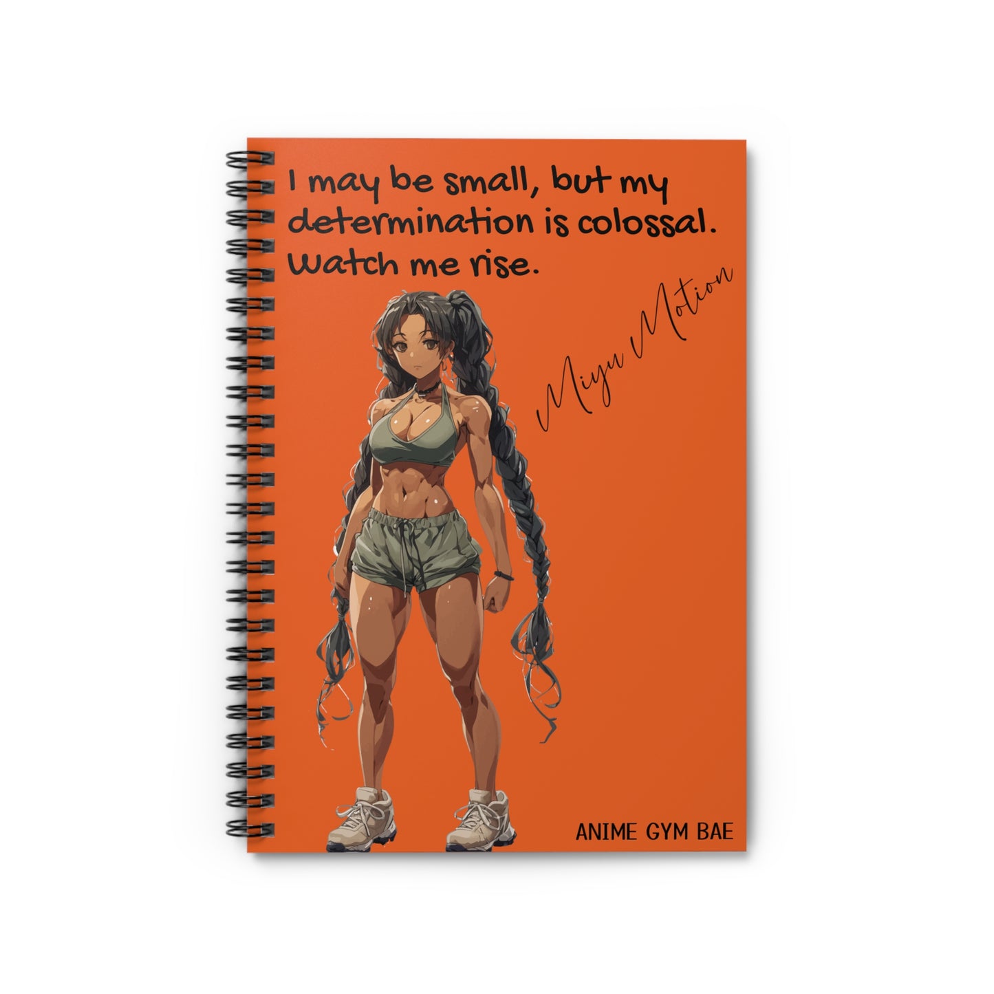 ANIME GYM BAE Spiral Notebook Ft. Gym Bae Miyu Motion