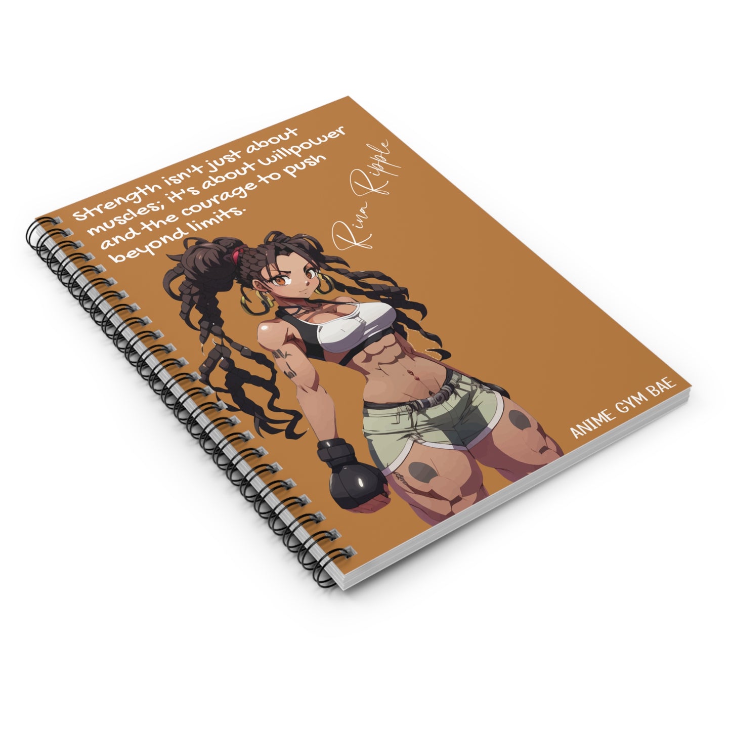 ANIME GYM BAE Spiral Notebook Ft. Gym Bae Rina Ripple