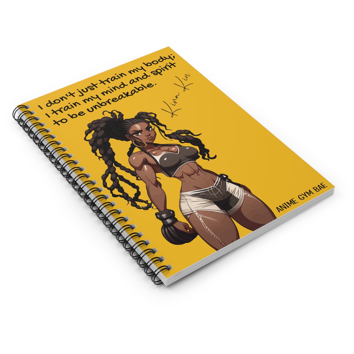 ANIME GYM BAE Spiral Notebook Ft. Gym Bae Kira Kin