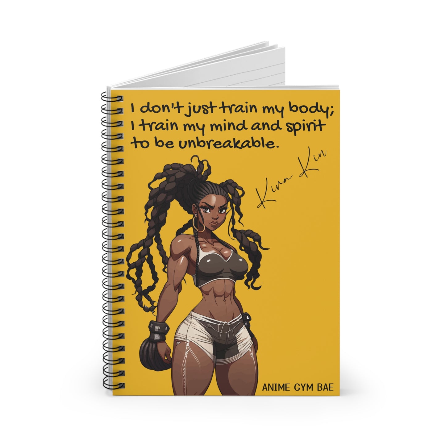 ANIME GYM BAE Spiral Notebook Ft. Gym Bae Kira Kin