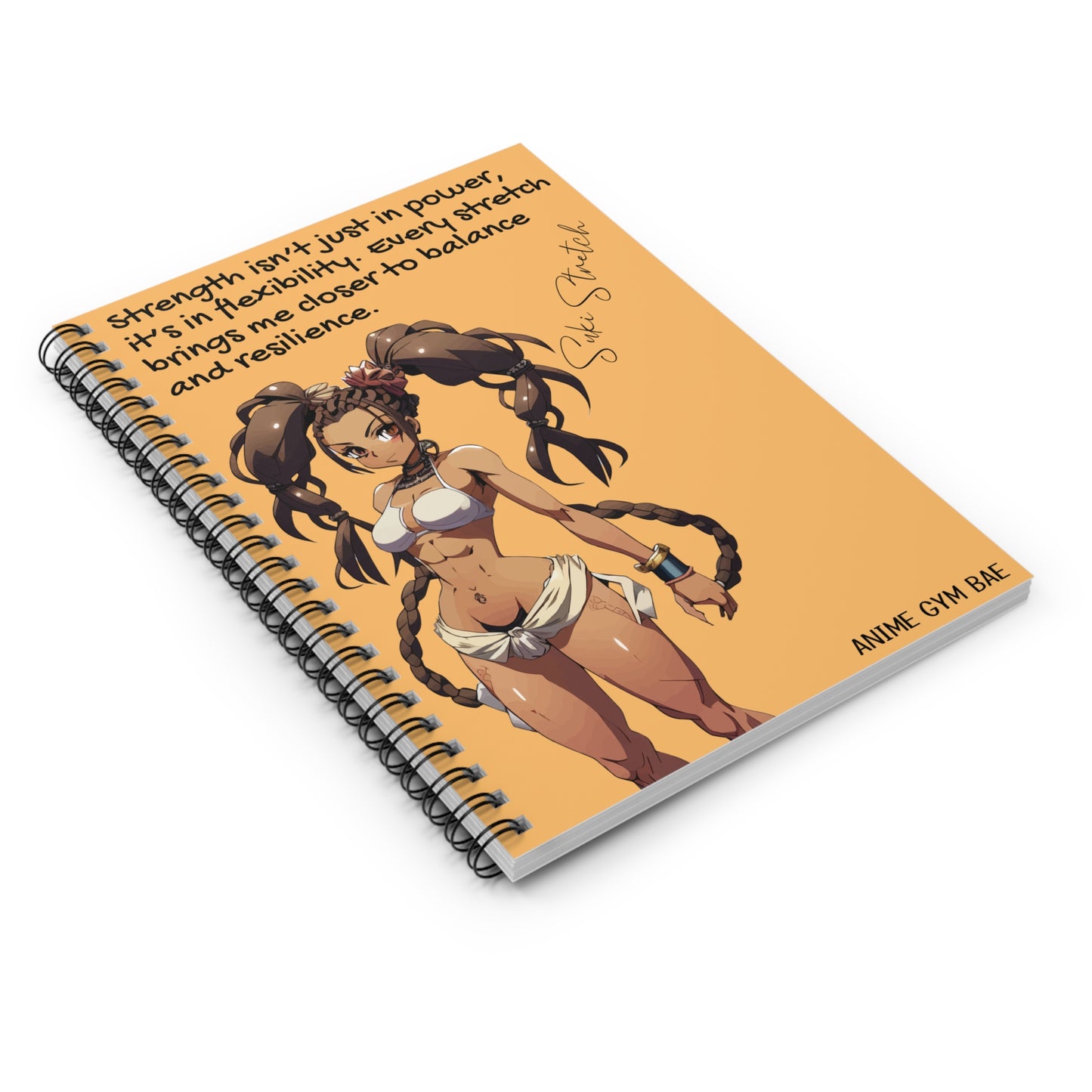 ANIME GYM BAE Spiral Notebook Ft. Gym Bae Suki Stretch