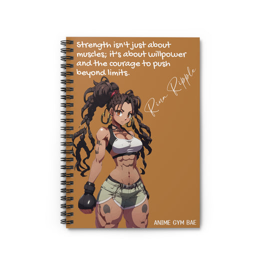 ANIME GYM BAE Spiral Notebook Ft. Gym Bae Rina Ripple