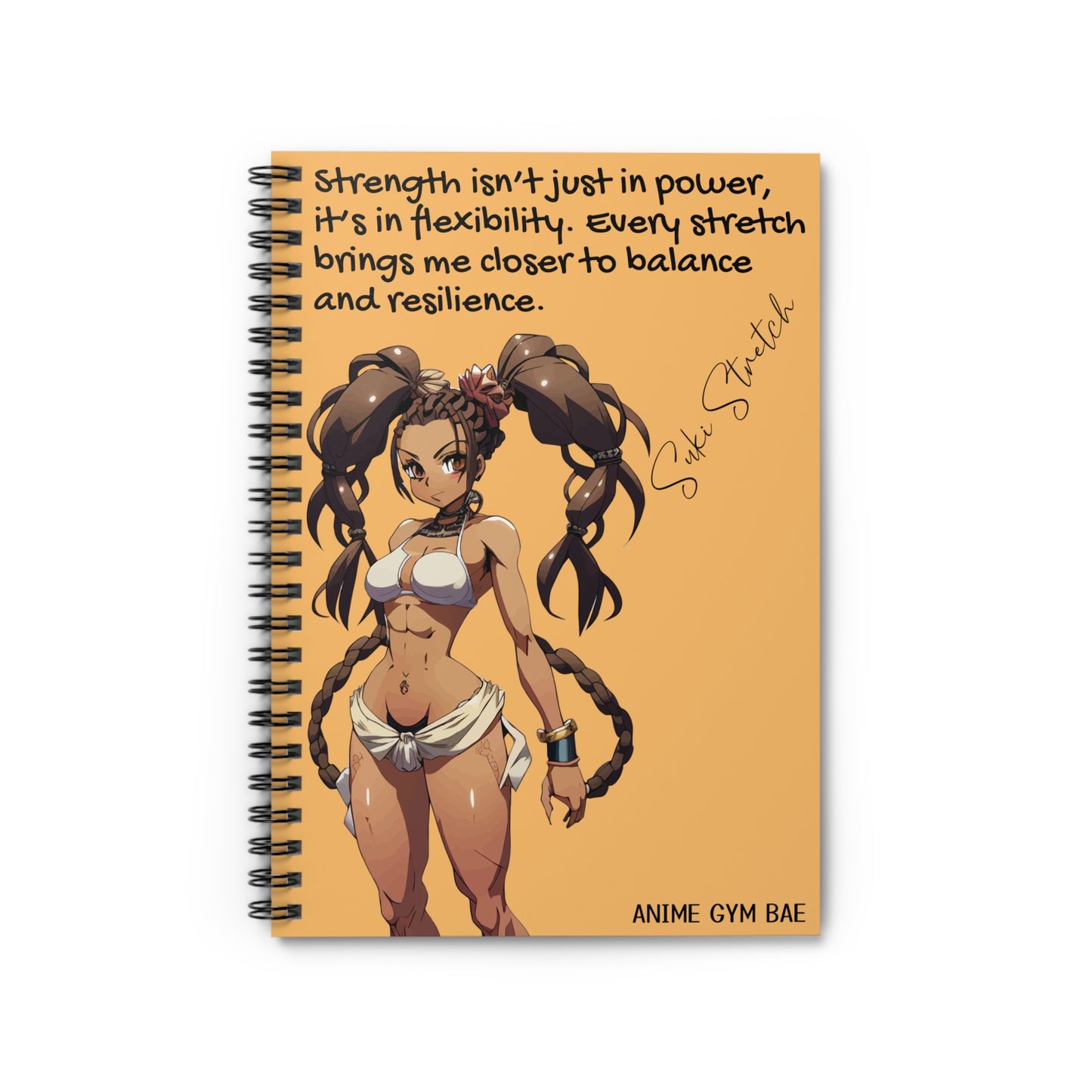 ANIME GYM BAE Spiral Notebook Ft. Gym Bae Suki Stretch