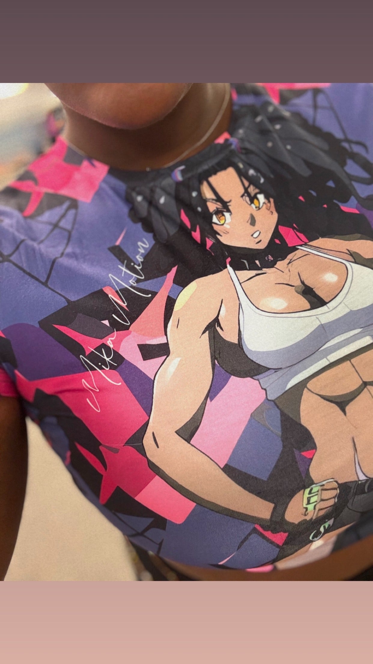 Anime Gym Bae™ Limited Edition Crop Top – Mika Motion