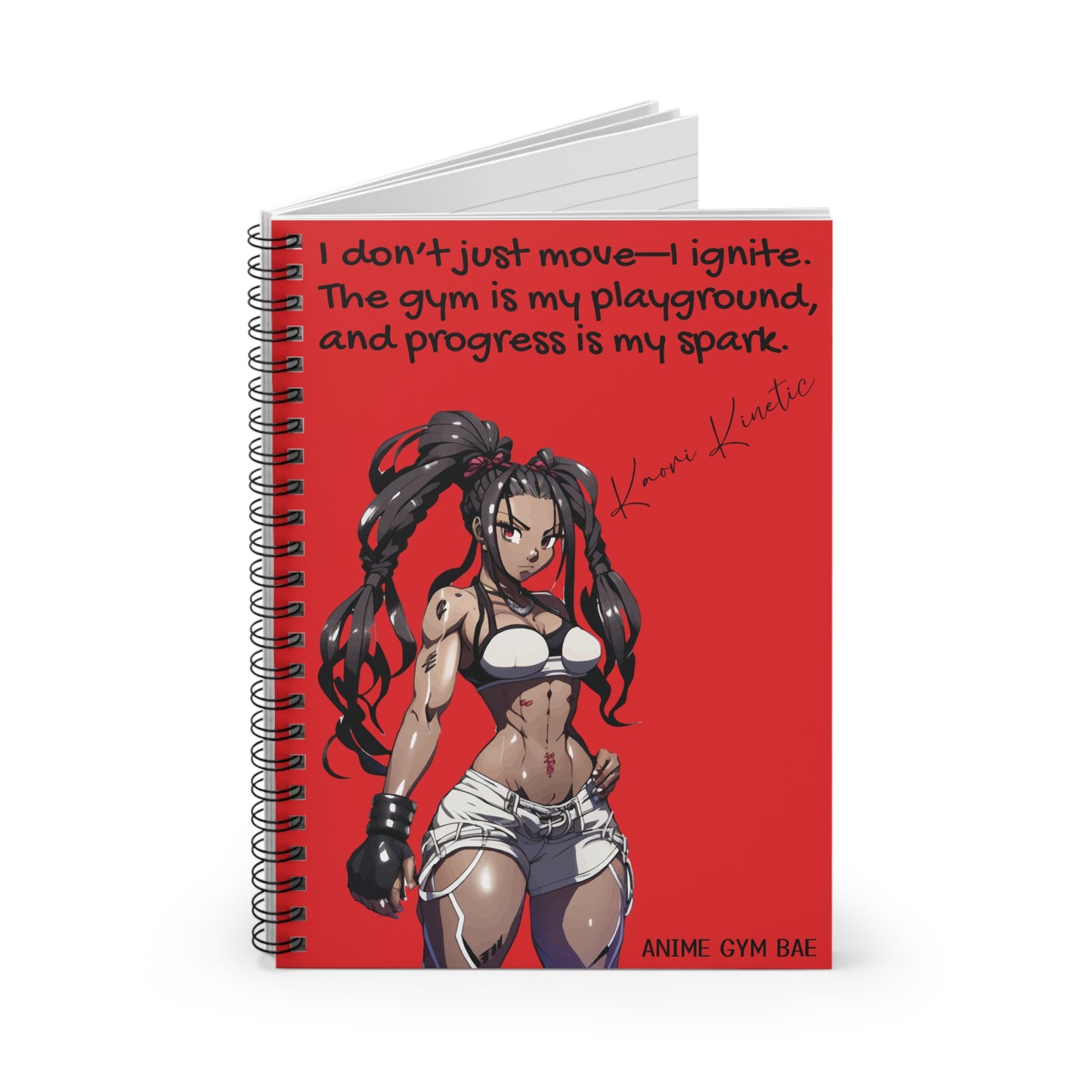 ANIME GYM BAE Spiral Notebook Ft. Gym Bae Kaori Kinetic