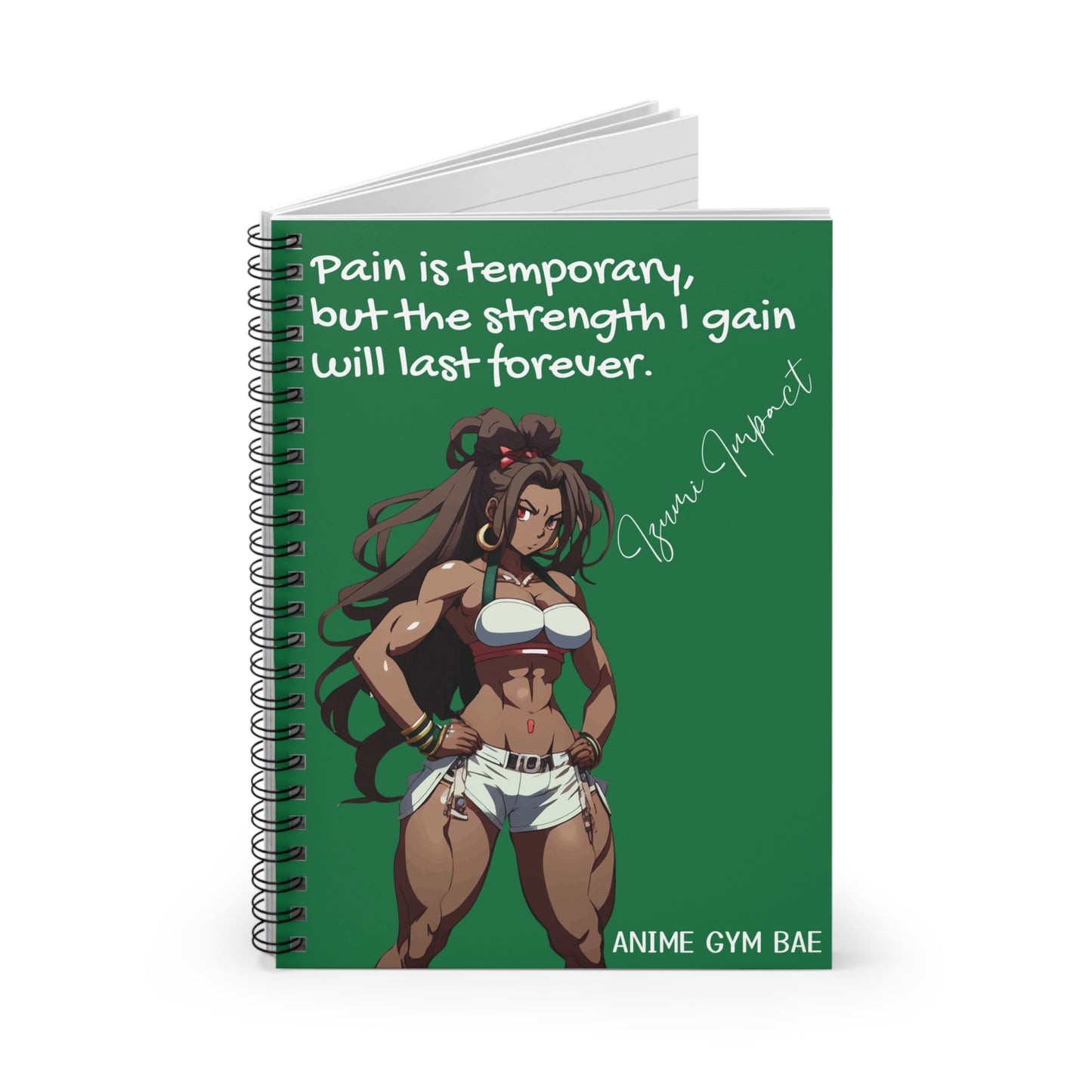 ANIME GYM BAE Spiral Notebook Ft. Gym Bae Izumi Impact