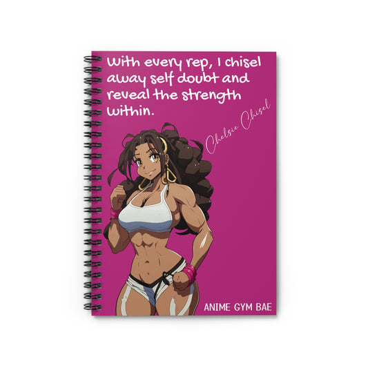 ANIME GYM BAE Spiral Notebook Ft. Gym Bae Chelsea Chisel