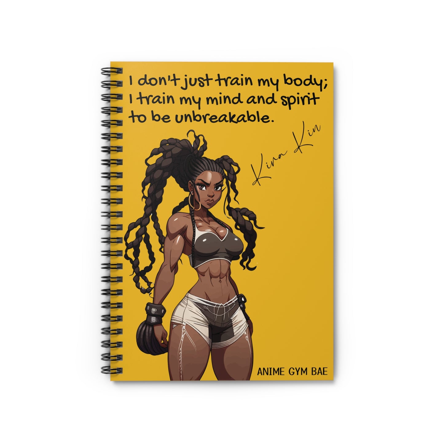 ANIME GYM BAE Spiral Notebook Ft. Gym Bae Kira Kin
