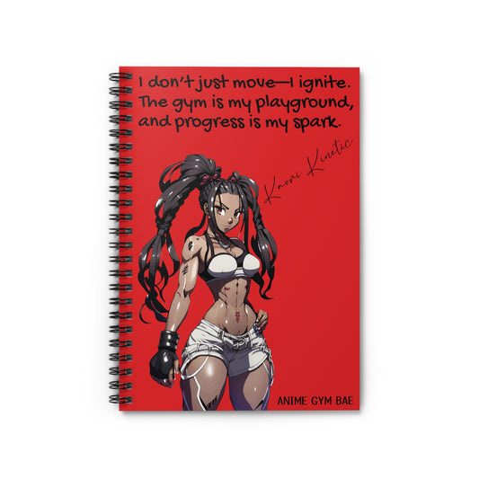 ANIME GYM BAE Spiral Notebook Ft. Gym Bae Kaori Kinetic