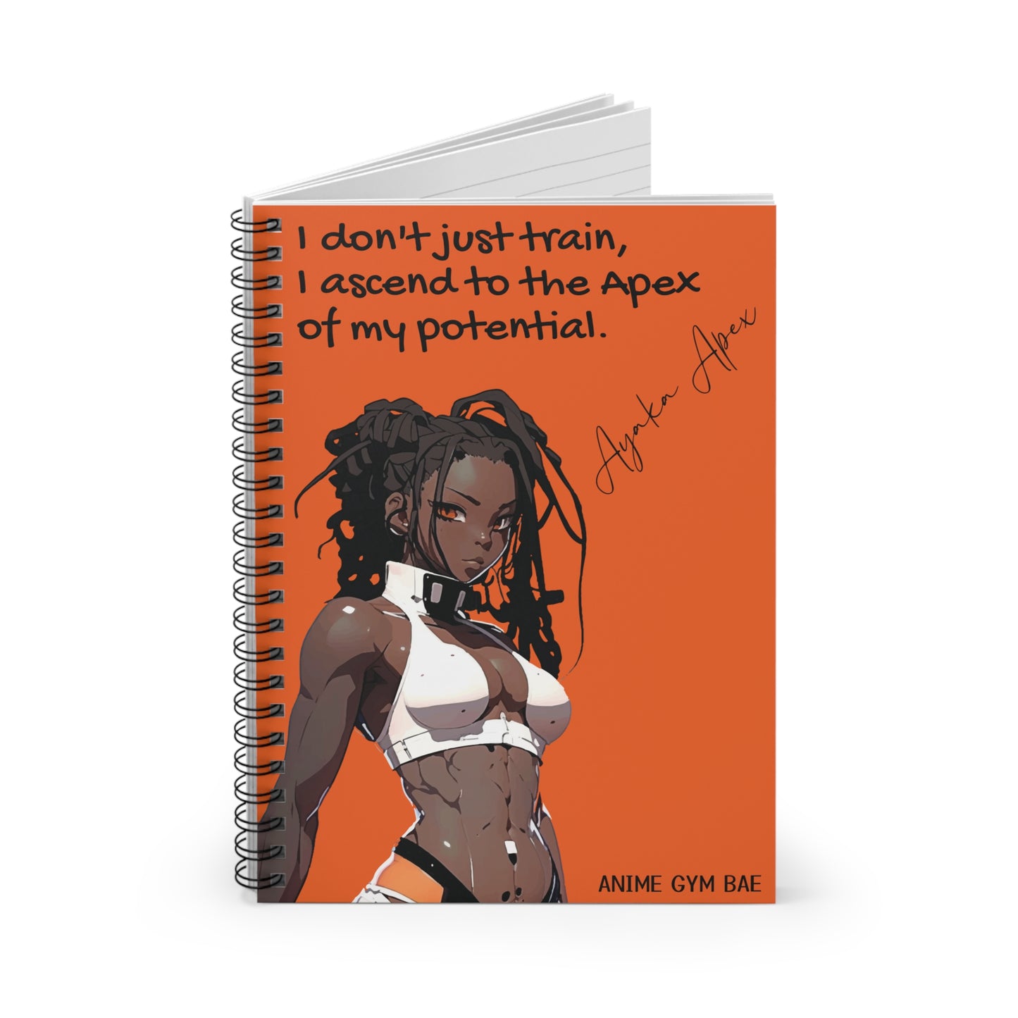 ANIME GYM BAE Spiral Notebook Ft. Gym Bae Ayaka Apex