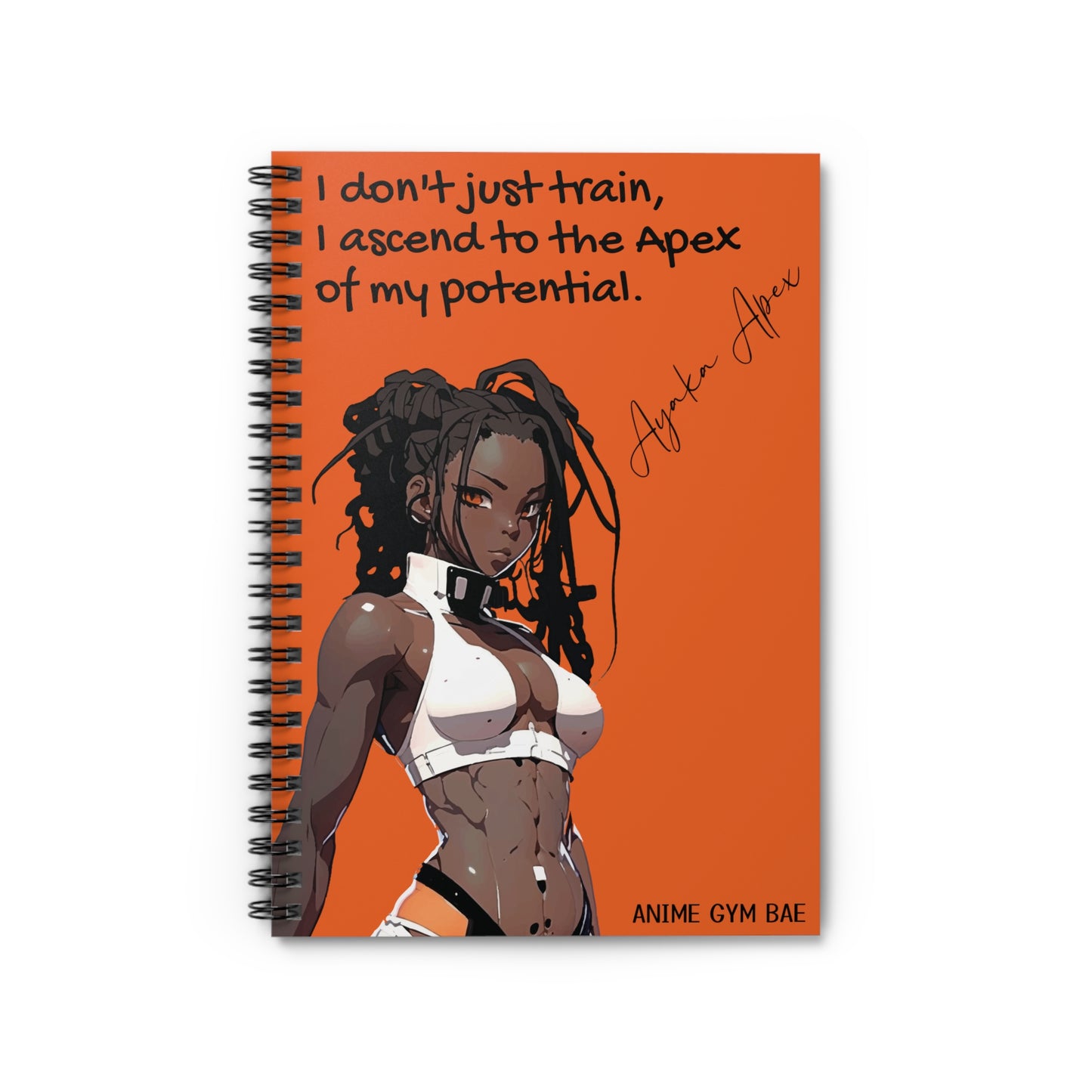 ANIME GYM BAE Spiral Notebook Ft. Gym Bae Ayaka Apex