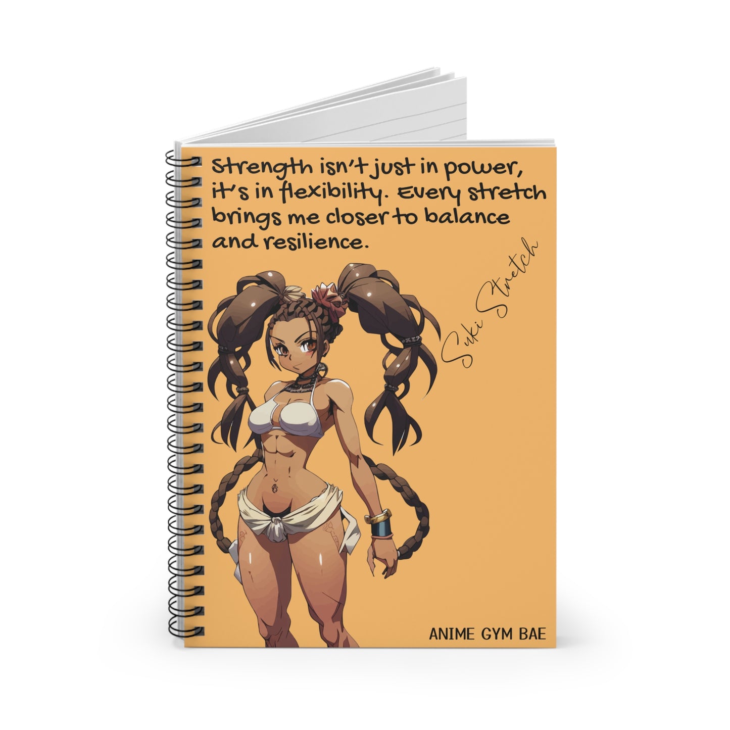 ANIME GYM BAE Spiral Notebook Ft. Gym Bae Suki Stretch