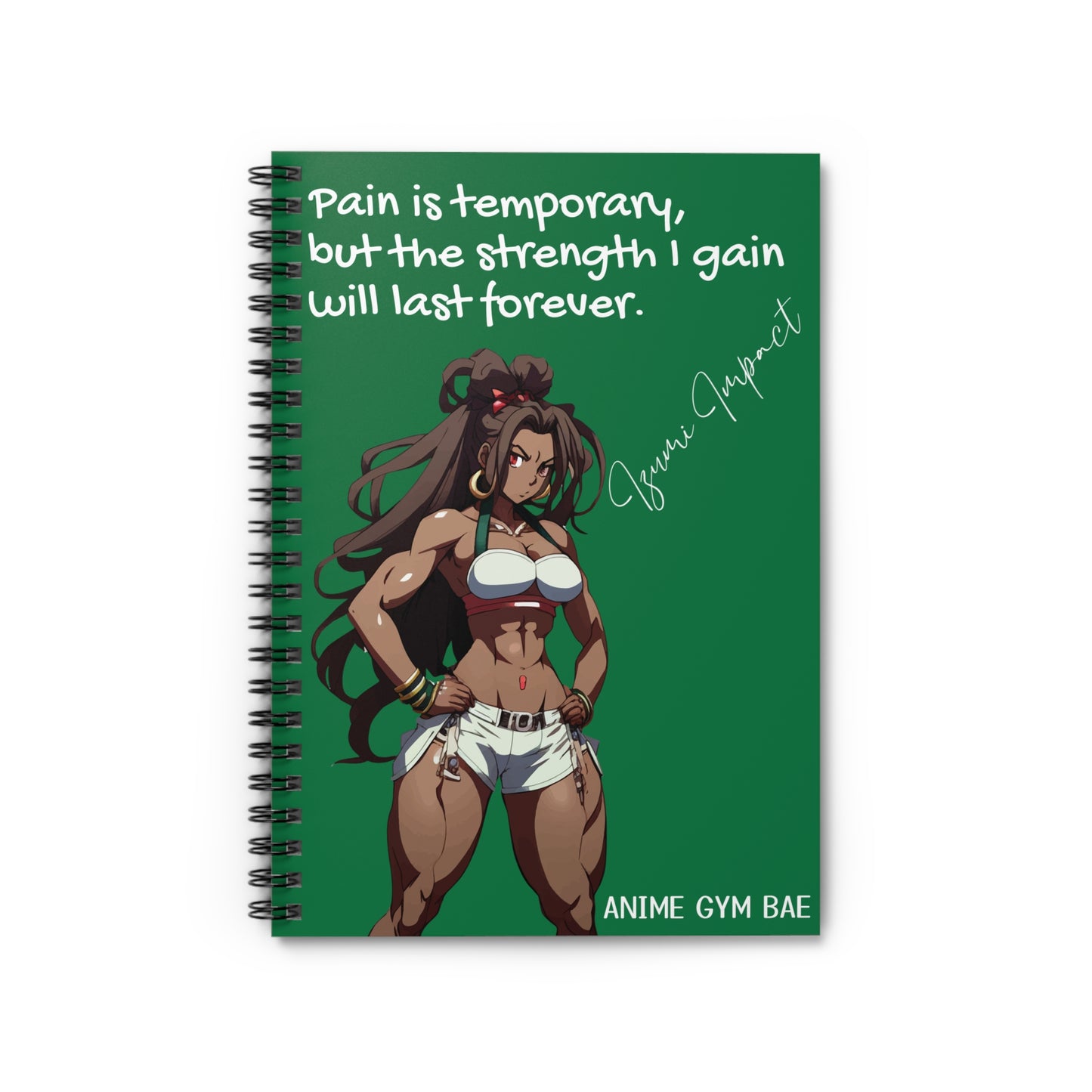 ANIME GYM BAE Spiral Notebook Ft. Gym Bae Izumi Impact