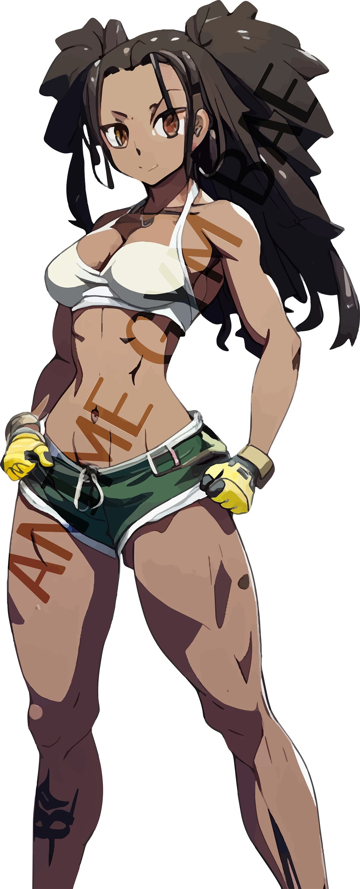 Kimi Kardio ANIME GYM BAE Oversized Snow Wash T-Shirt - Workout Apparel, Gym Fashion, Anime Lover Gift, Otaku - Light Gray