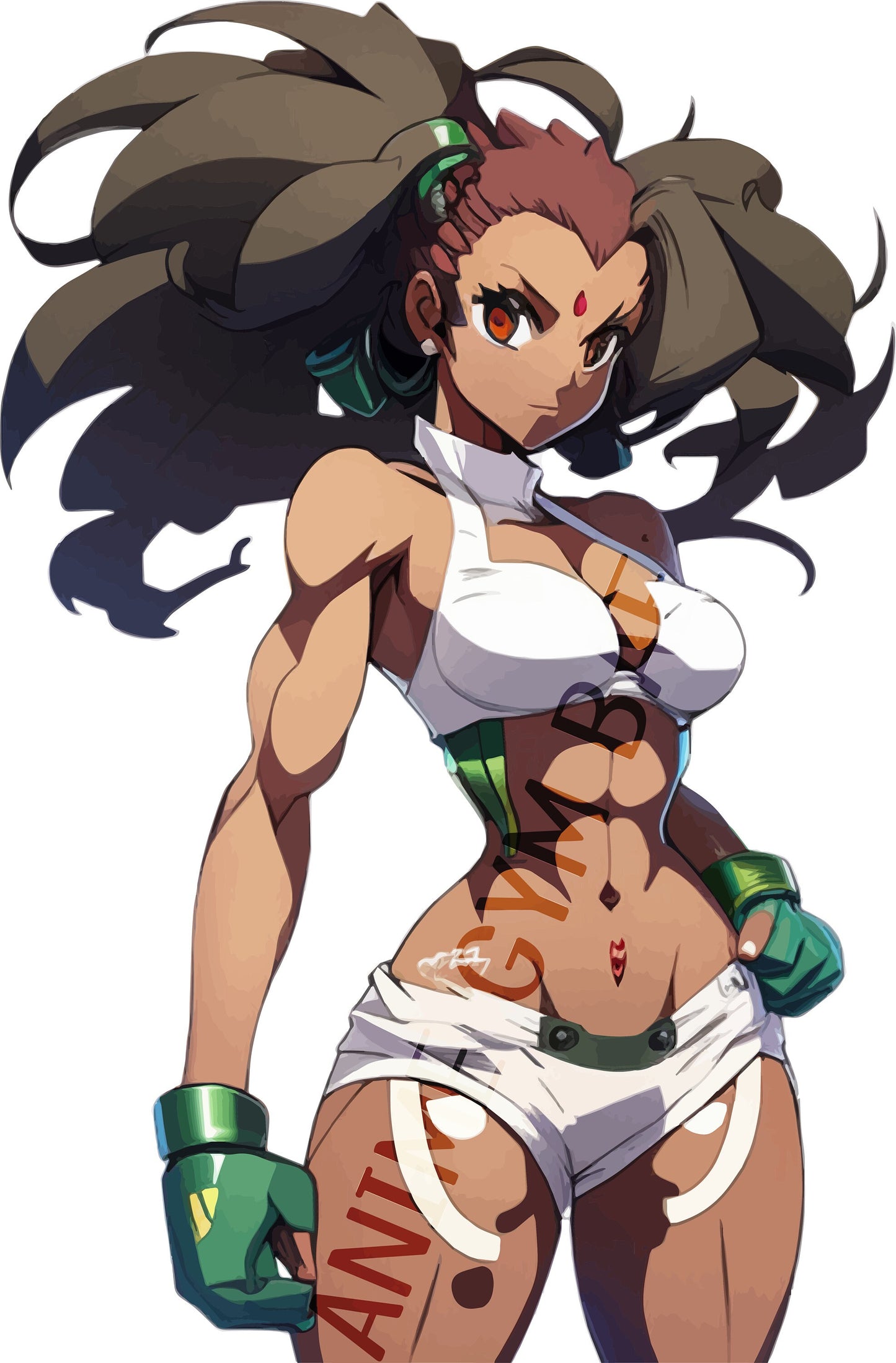 Misa Marvel ANIME GYM BAE Oversized Snow Wash T-Shirt - Trendy Workout Apparel, Gym Fashion, Anime Lover Gift, Otaku - Apricot