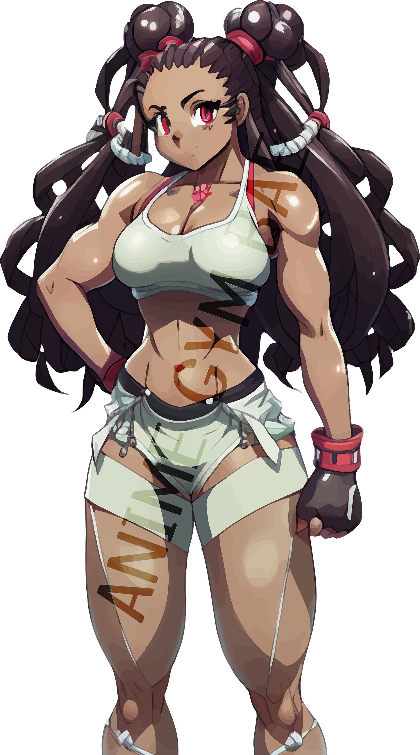 Nami Nova ANIME GYM BAE Oversized Snow Wash T-Shirt - Trendy Workout Apparel, Gym Fashion, Anime Lover Gift, Otaku - Apricot