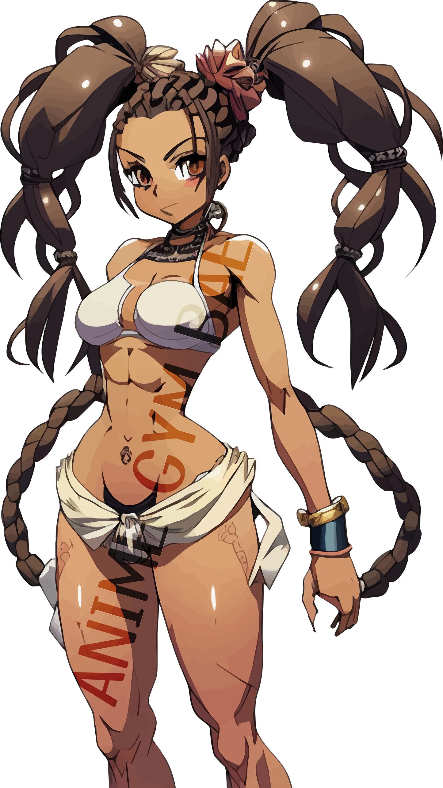 Suki Stretch ANIME GYM BAE Oversized Snow Wash T-Shirt - Trendy Workout Apparel, Gym Fashion, Anime Lover Gift, Otaku - Orange